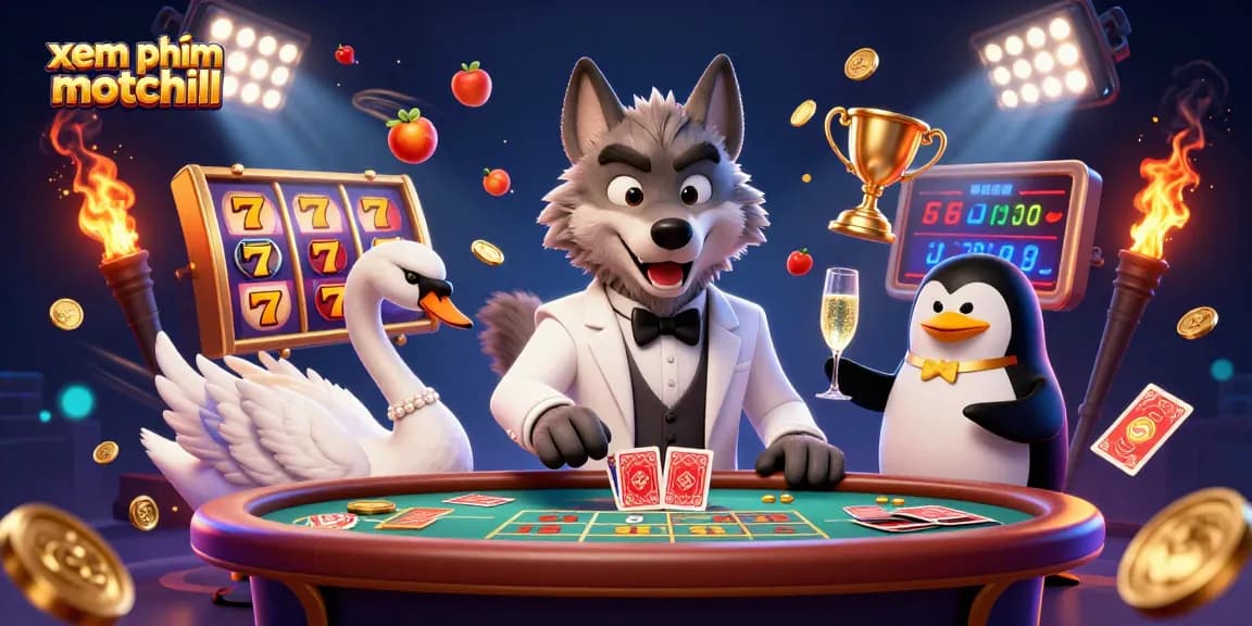 Experience excitement with xem phim motchill featuring a debonair wolf at a baccarat table.