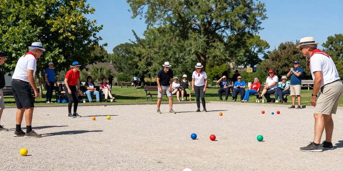 Aktivitas olahraga petanque di fopikotapalopo.org dengan pemain bersemangat.