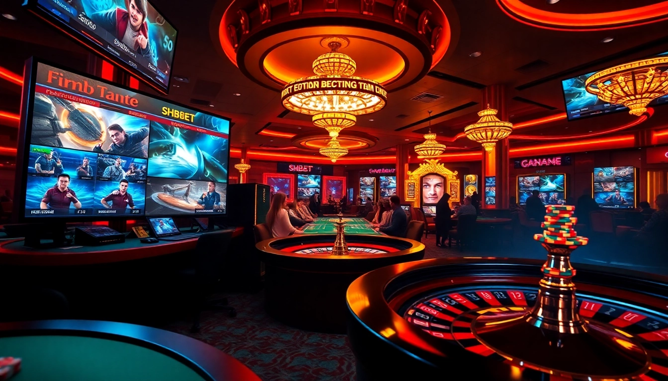 Engage with Shbet's exciting online gambling experience featuring vibrant casino elements.