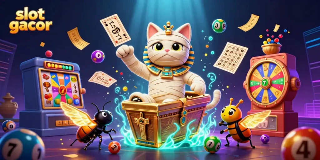 Menghadirkan suasana slot gacor dengan karakter unik dan elemen permainan yang ramai.