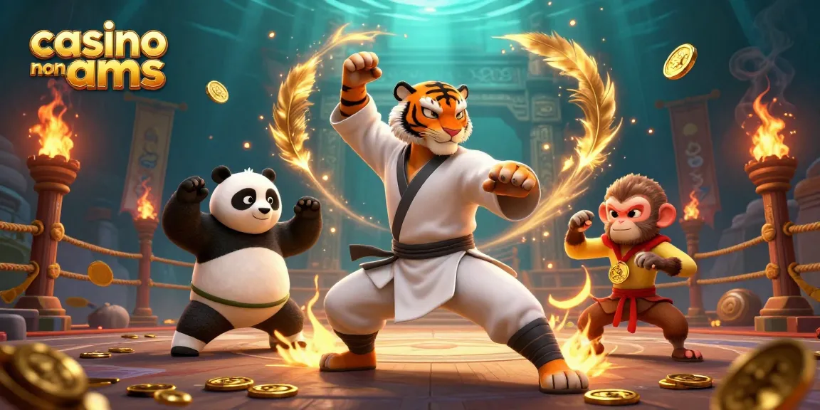 Gioca nel casino non AAMS, un tigre maestro in pose di combattimento con altri elementi di gioco avanzati.