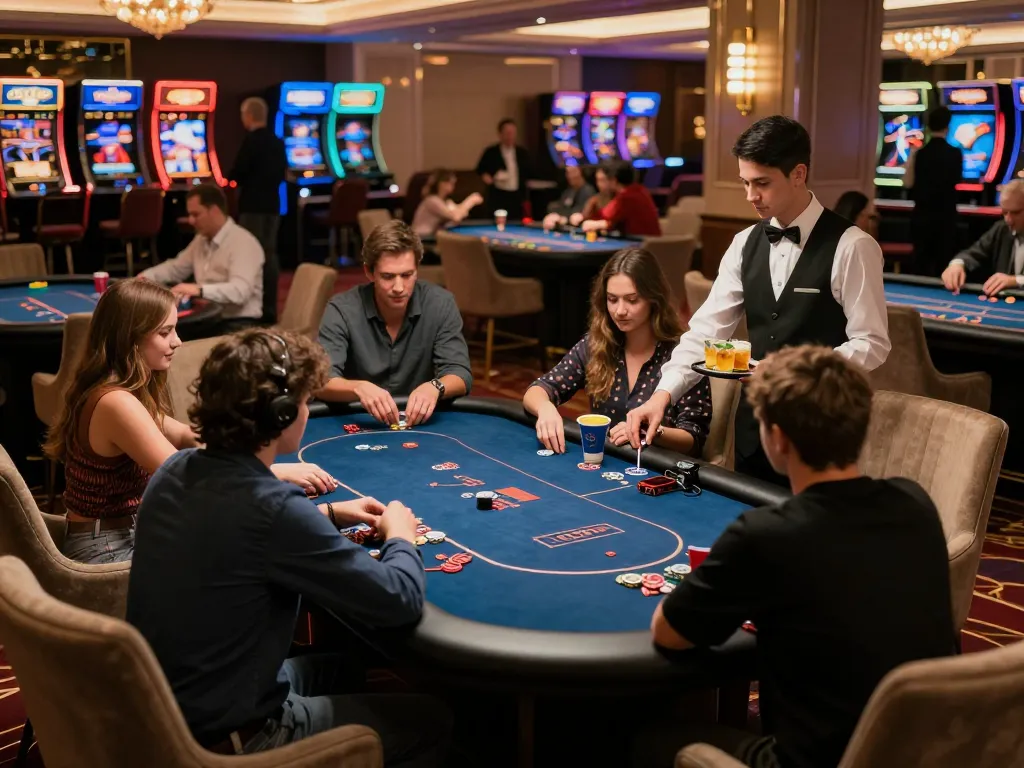 Engaged players at a private poker table in a luxurious VIP area at 388bet casino, showcasing strategic gameplay and exclusive atmosphere.