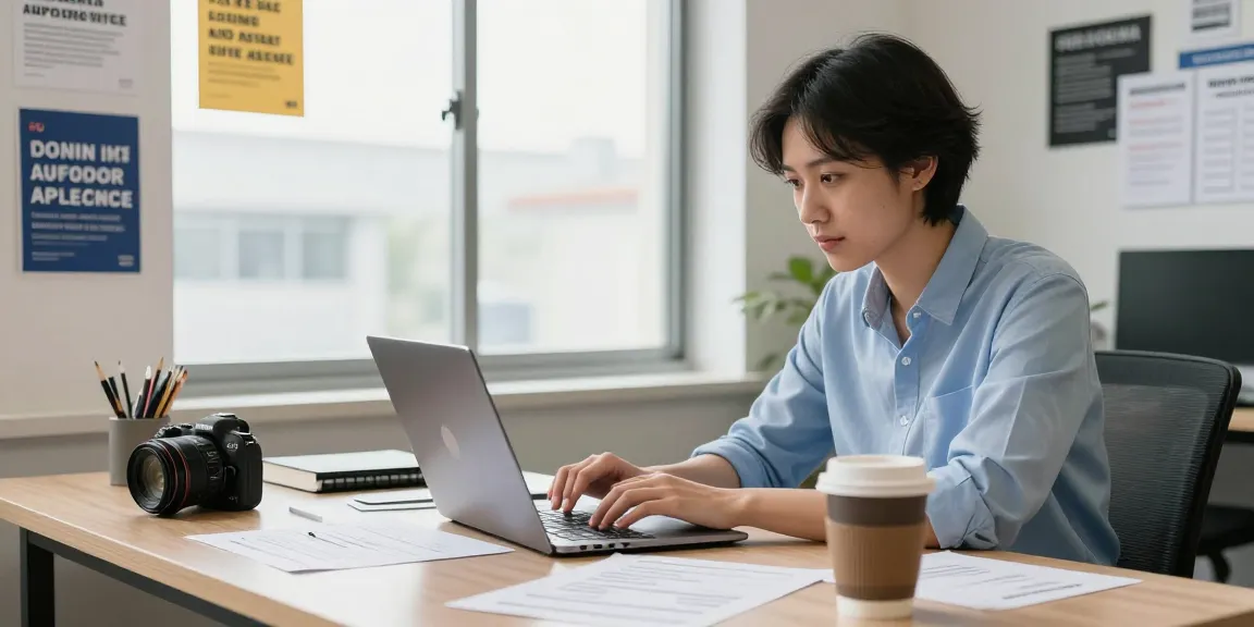 Job alerts notifications on a laptop for modern job seekers in a bright workspace.