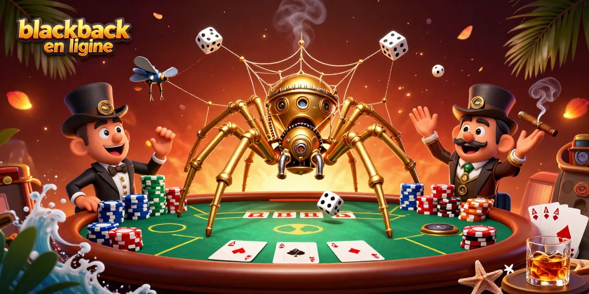 Jouez au blackjack en ligne avec des enjeux amusants tout en appréciant le design captivant du casino.
