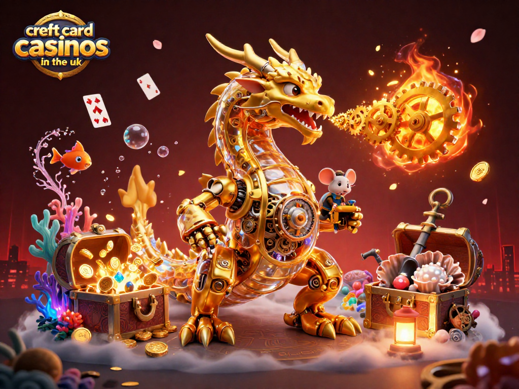 Experience the excitement of credt card casinos in the uk with vibrant 3D illustrations of gaming adventures.