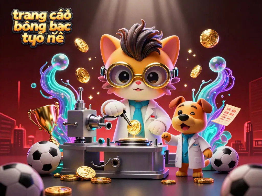 Trải nghiệm trang cá độ bóng đá trực tuyến với hình ảnh sinh động từ các nhân vật hoạt hình và bóng đá.