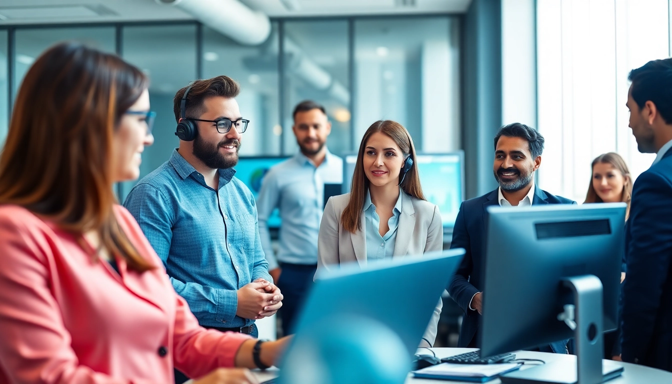 Analyze managed it services lakeland with a professional IT support team collaborating in a modern workspace.