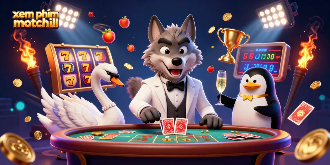 Experience excitement with xem phim motchill featuring a debonair wolf at a baccarat table.