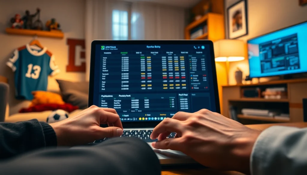 Engaging sports betting in India scene with analytics and a professional setup.