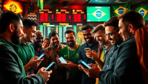 Experience the energy of the best sportsbooks in Brazil with enthusiastic bettors and vibrant sports settings.