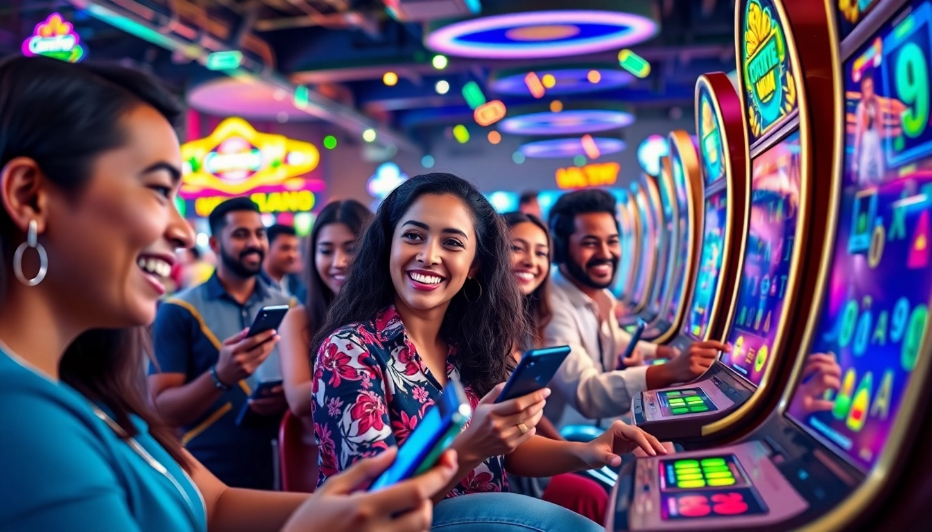 Experience the excitement of Situs kode4d with players enjoying online slot games.