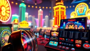 Experience thrilling Canada casinos online with dynamic visuals of engaging games and interactive features.