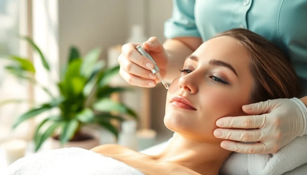 Experience the rejuvenating benefits of the RejuvaGlow Facial with a serene aesthetician treatment.