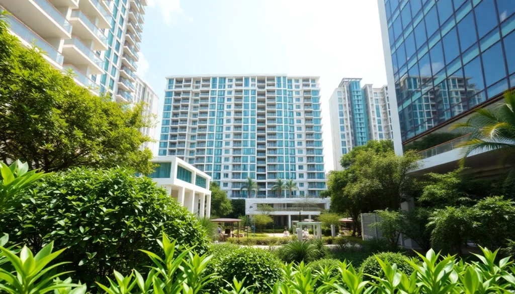 Explore the vibrant Tampines EC showcasing modern design and lush surroundings in a bright urban setting.