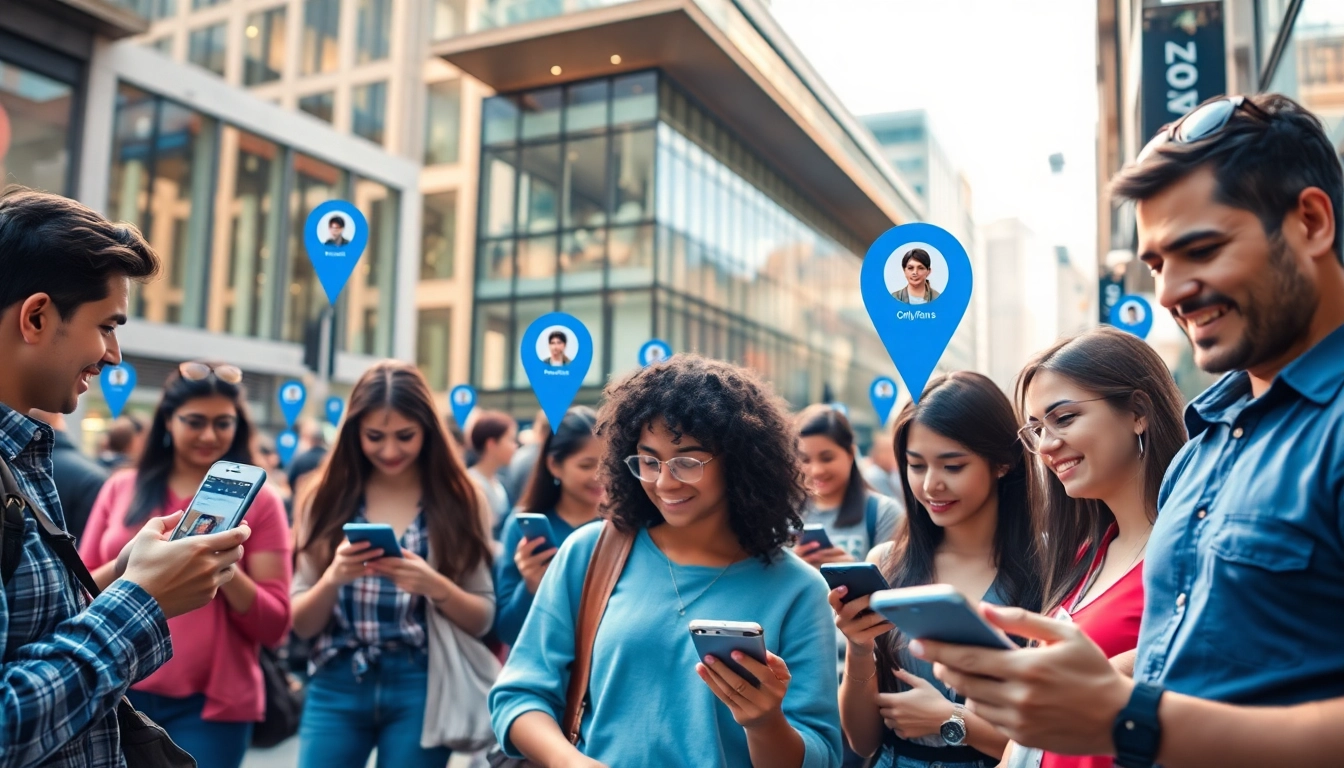 OnlyFans search by city showcasing vibrant urban diversity and digital interaction.