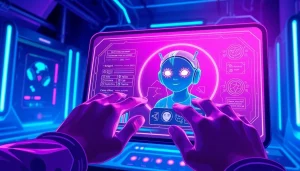 Interactive character AI NSFW interface showcasing customizable digital characters with a vibrant, modern design.