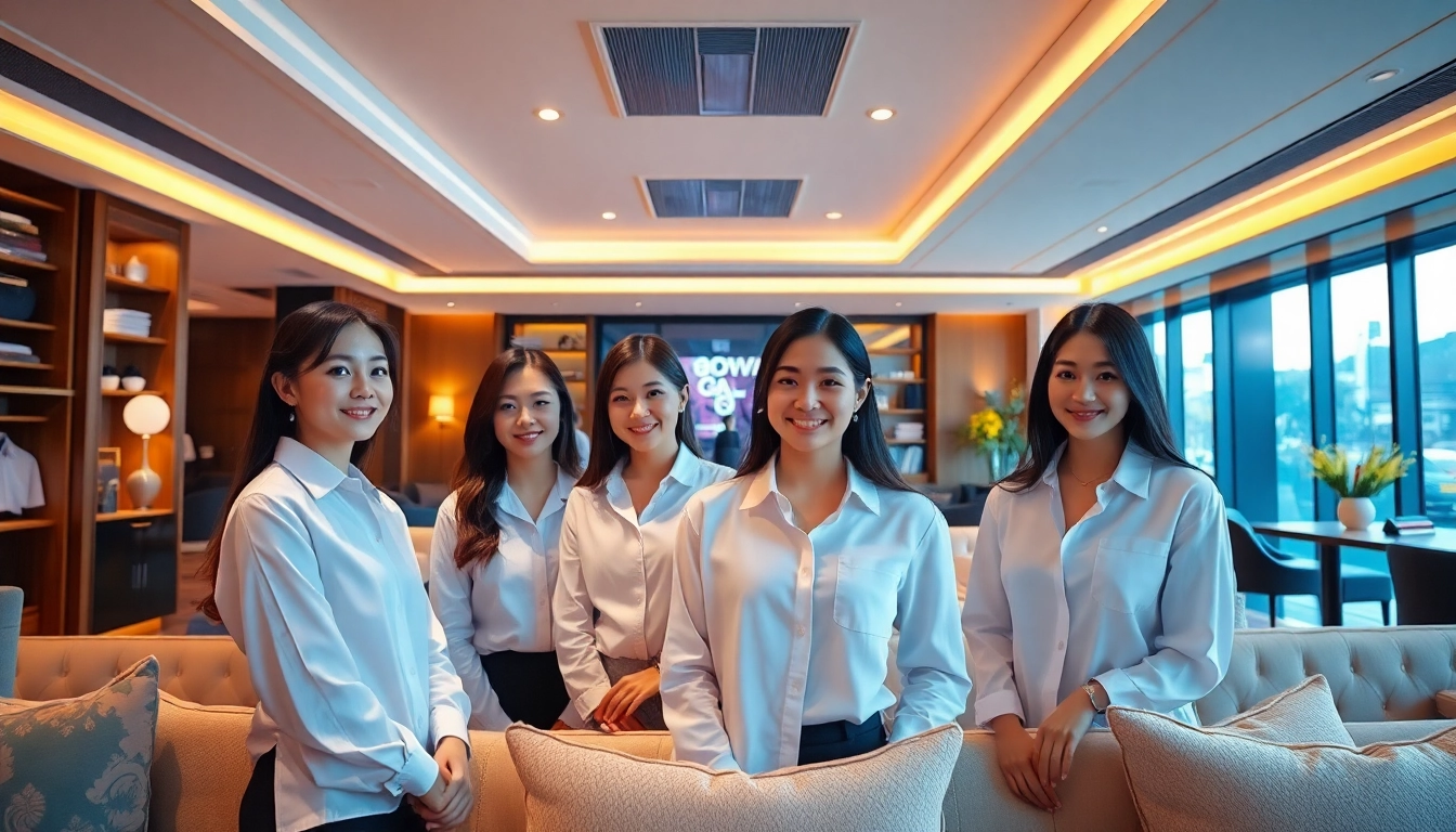 Explore the elegant interior of Suwon's shirt room, gdmc.bio, featuring stylish managers and a luxurious ambiance.