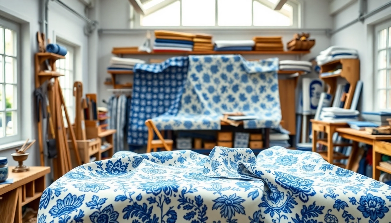 Bekijk de delftsblauwe stoffen collectie met authentieke patronen en diverse ontwerpen.