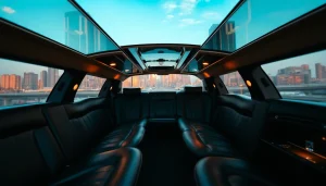 Experience the luxury of a Vancouver to Seattle limo with plush seating and elegant city views.
